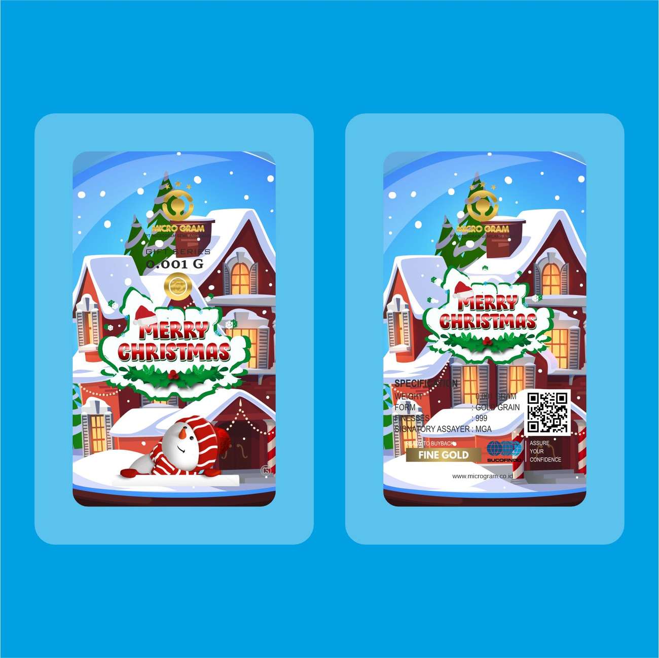 Merry Christmas Reguler 0,001 G
